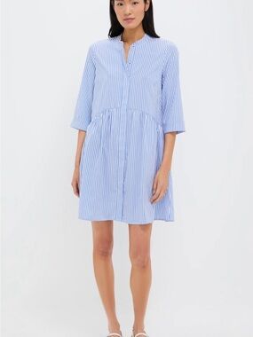 NWOT Tuckernuck Blue Stripe Royal Shirt Dress